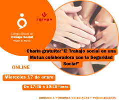 Charla gratuita "El Trabajo social en una Mutua colaboradora con la Seguridad Social"